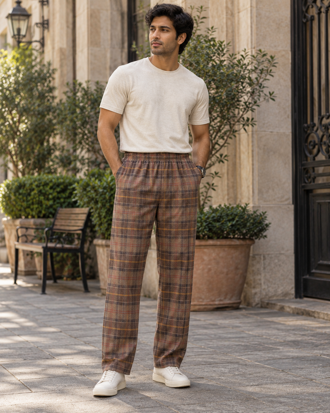 Straight-Fit Jogger Pants #1257
