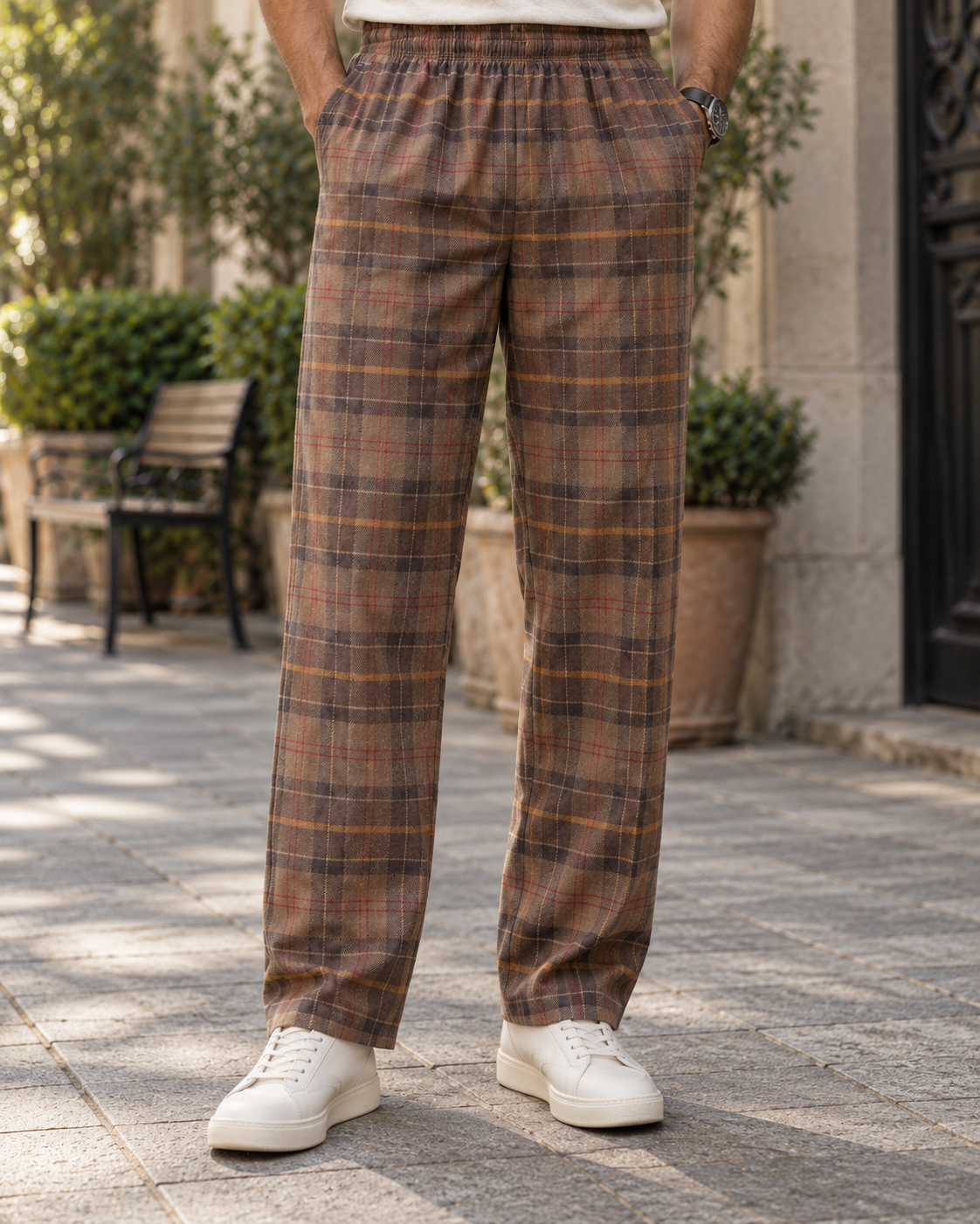 Straight-Fit Jogger Pants #1257