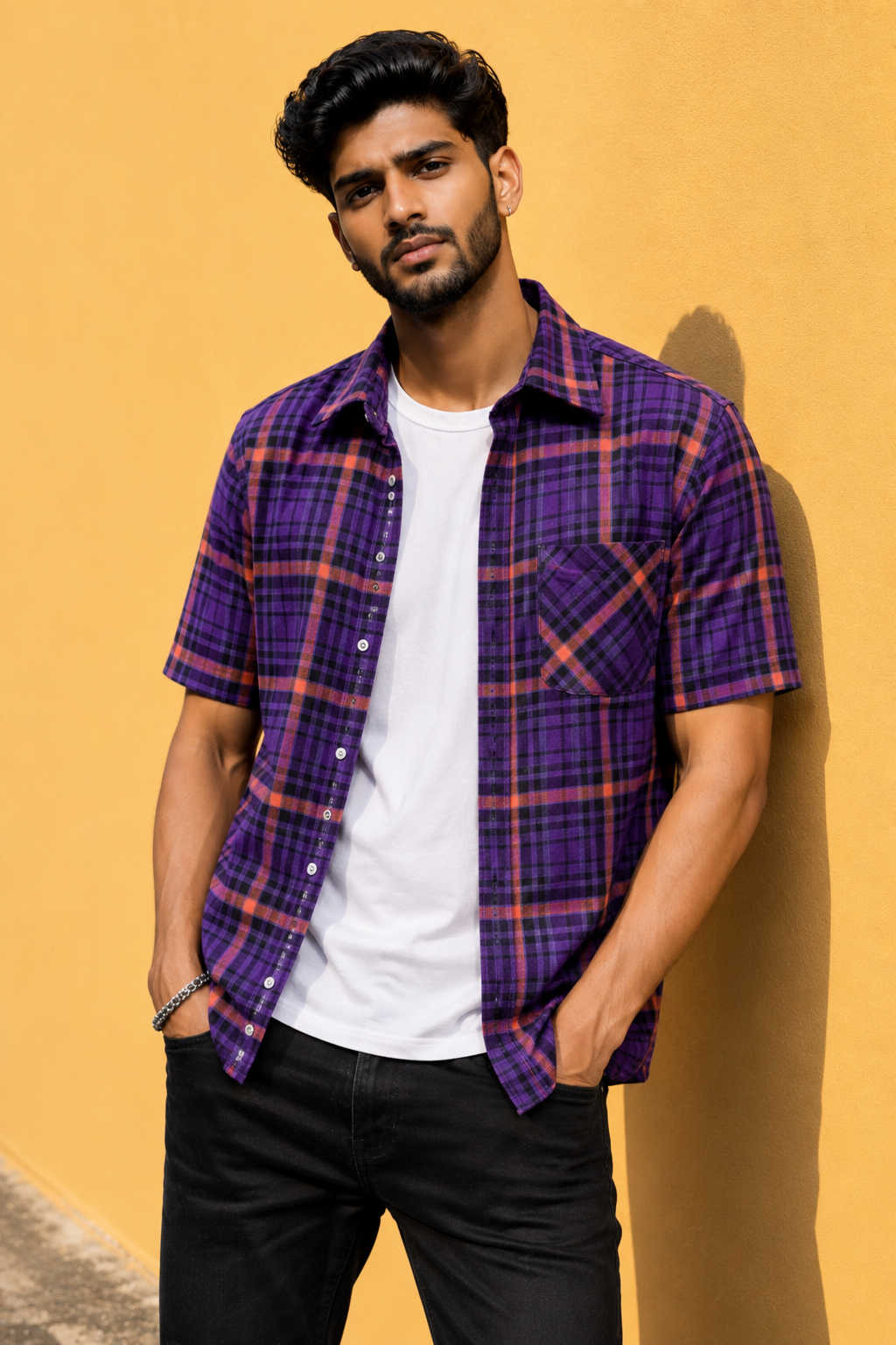 Eclipse Grid - Premium Plaid Shirt #1031