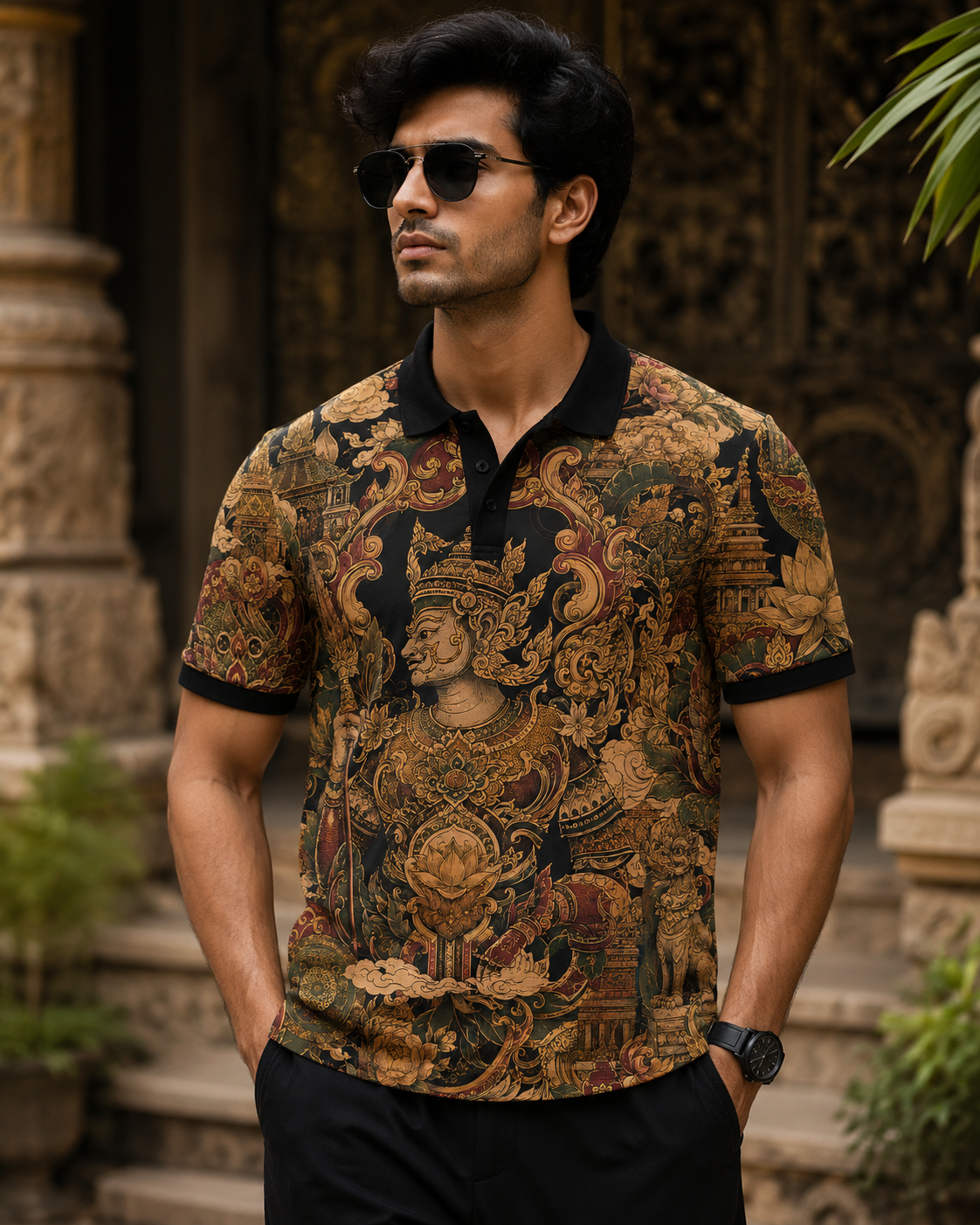RELIC - Premium Printed Polo T-shirt #1196