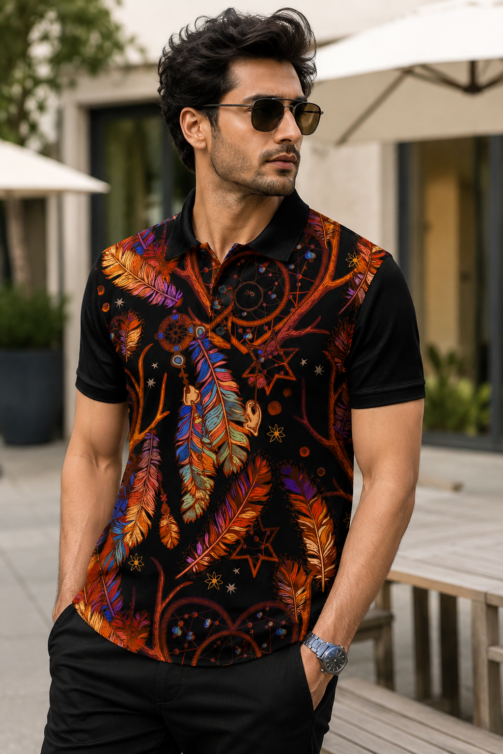 100% Organic Cotton Polo T-shirt #1165