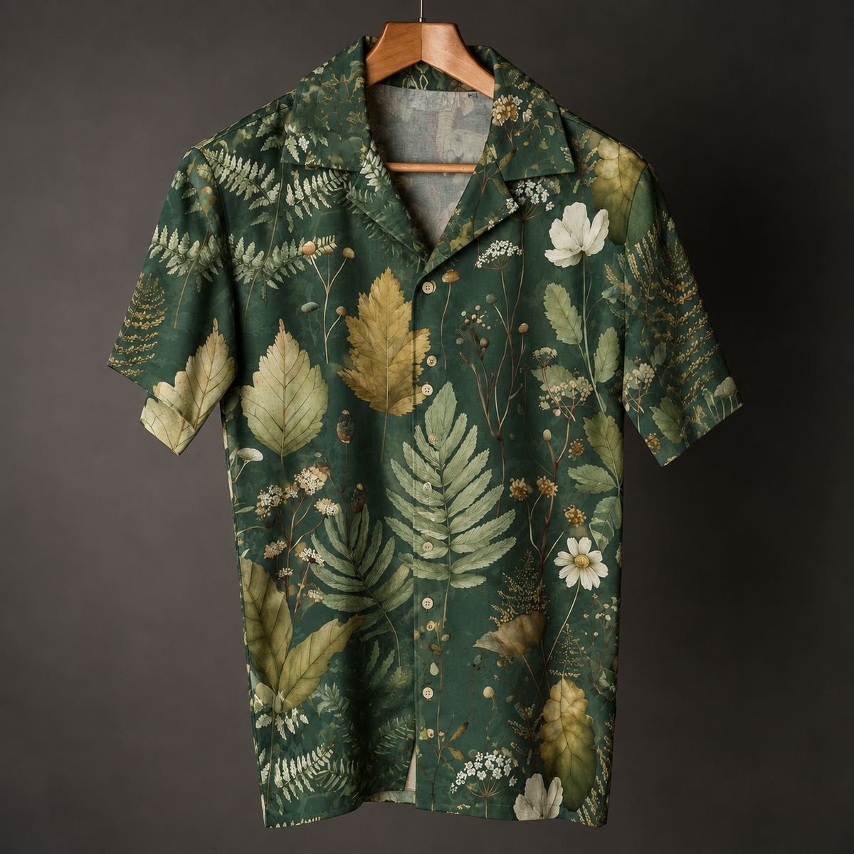 Resortwear Shirt with Cuban Collar #1139