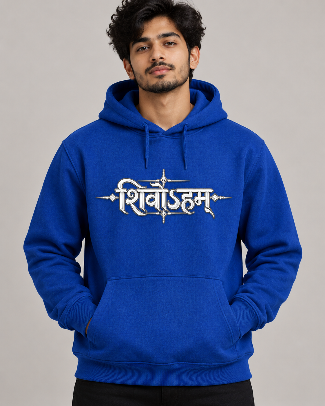 Premium Cotton Hoodie (Royal Blue) #1324