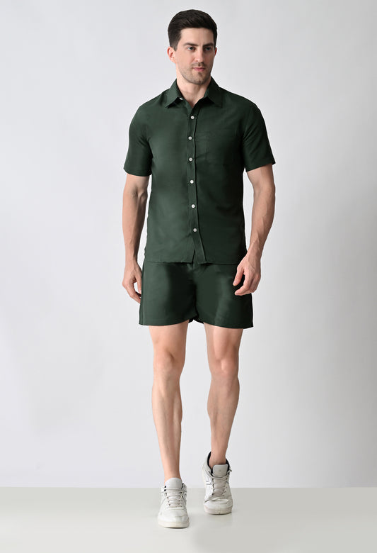 Men's Shirt & Shorts Co-ord Set #772