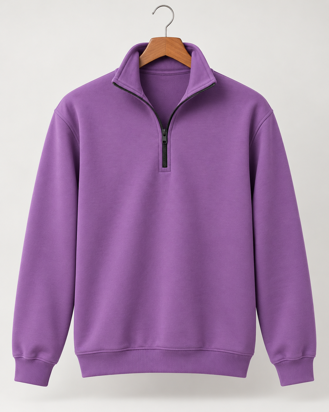 Dark Lavender - Half-Zip Sweatshirt #1373