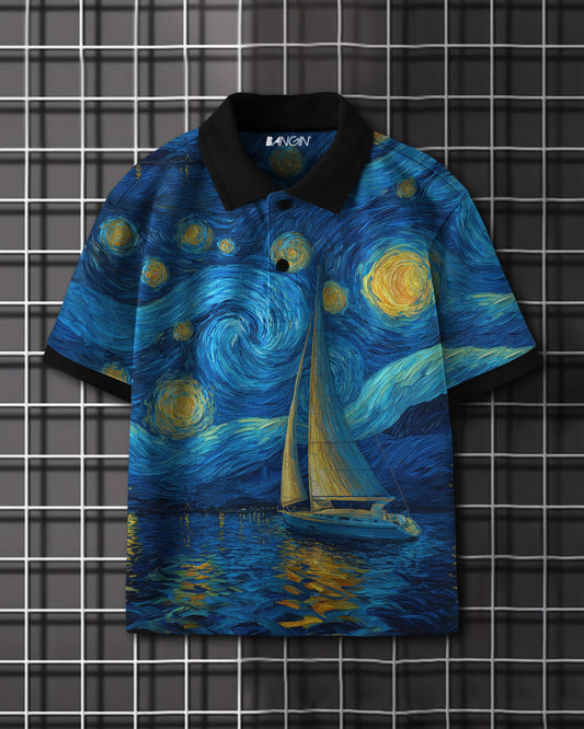 Printed Polo T-shirt #985