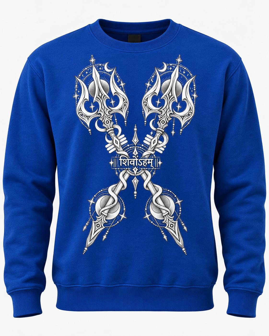 Cotton Fleece Sweatshirt (Royal Blue) #1325
