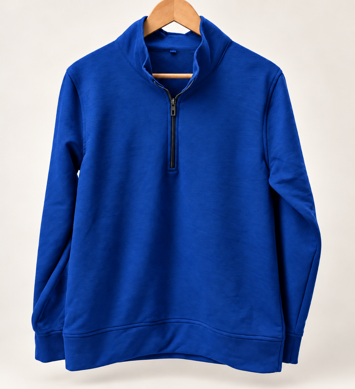 Royal Blue Half-Zip Sweatshirt #1343