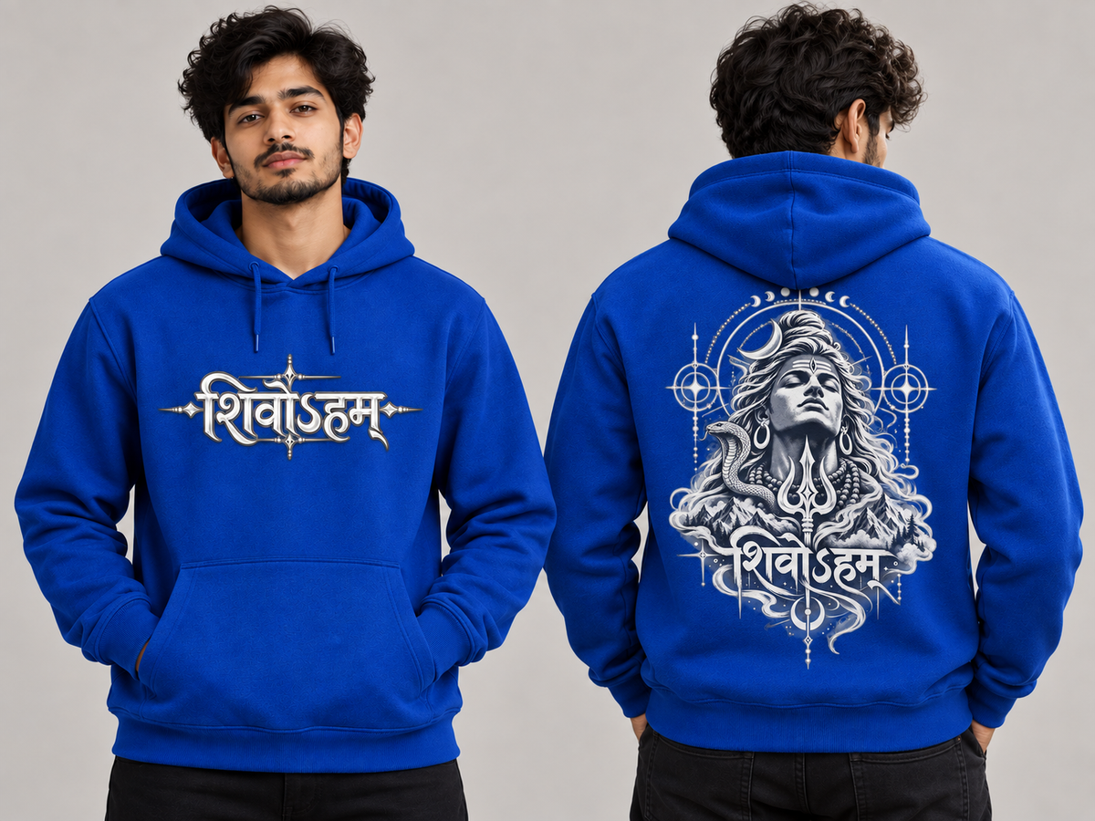 Premium Cotton Hoodie (Royal Blue) #1324