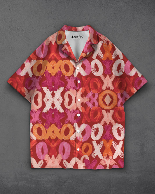 Hawaiian Shirt with Cuban Collar #980