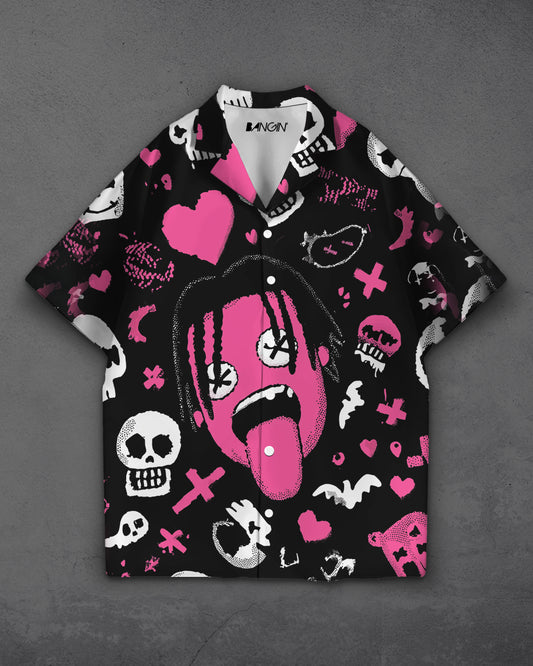 Luxe Shirt with Cuban Collar #1041