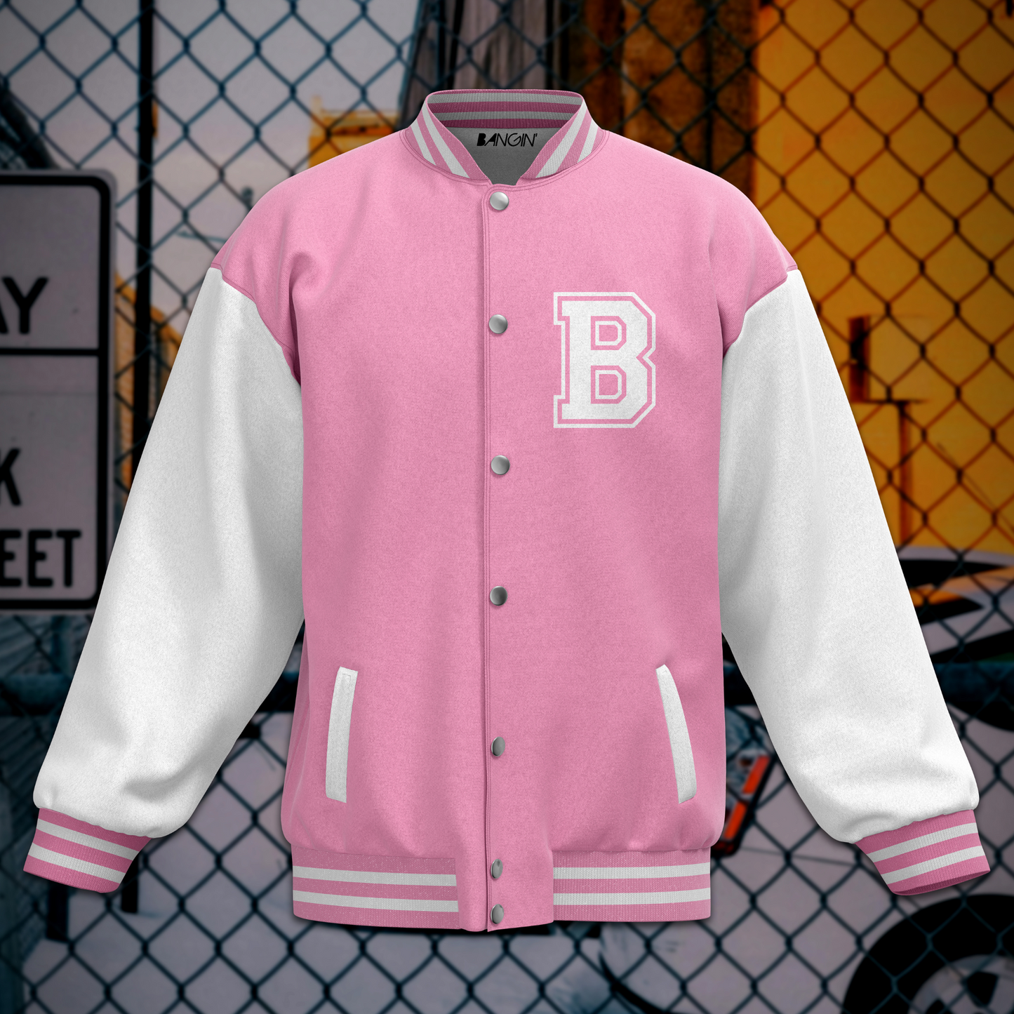 Vintage Street-Style Varsity Jacket #506