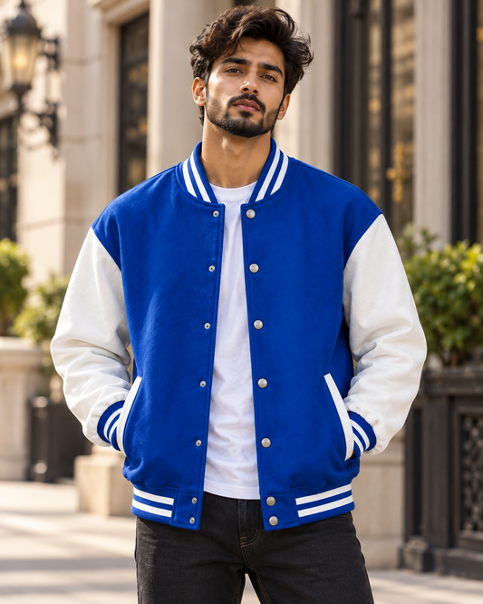 Men's Varsity Jacket (Royal Blue) #1333