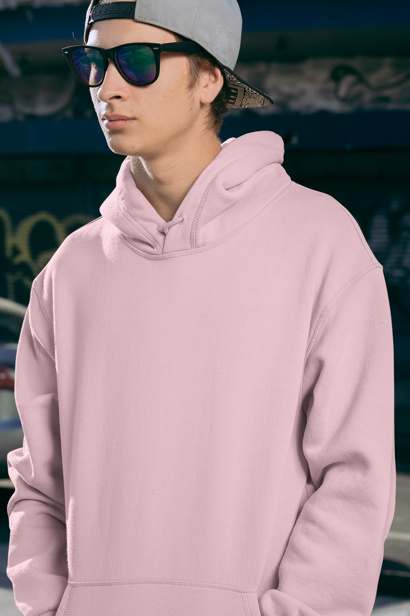 Premium Cotton Hoodie (Pastel Pink) #610