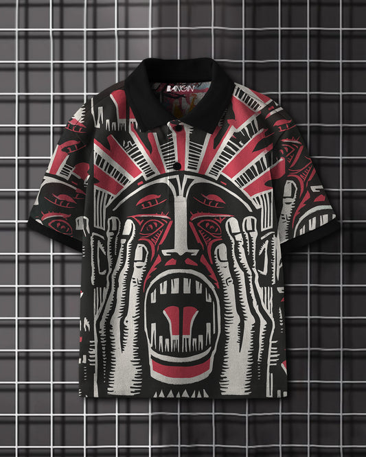 Printed Polo T-shirt #1036