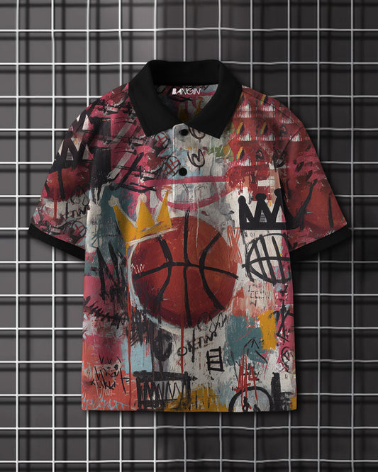 Printed Polo T-shirt #1037