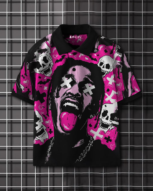 Printed Polo T-shirt #1038