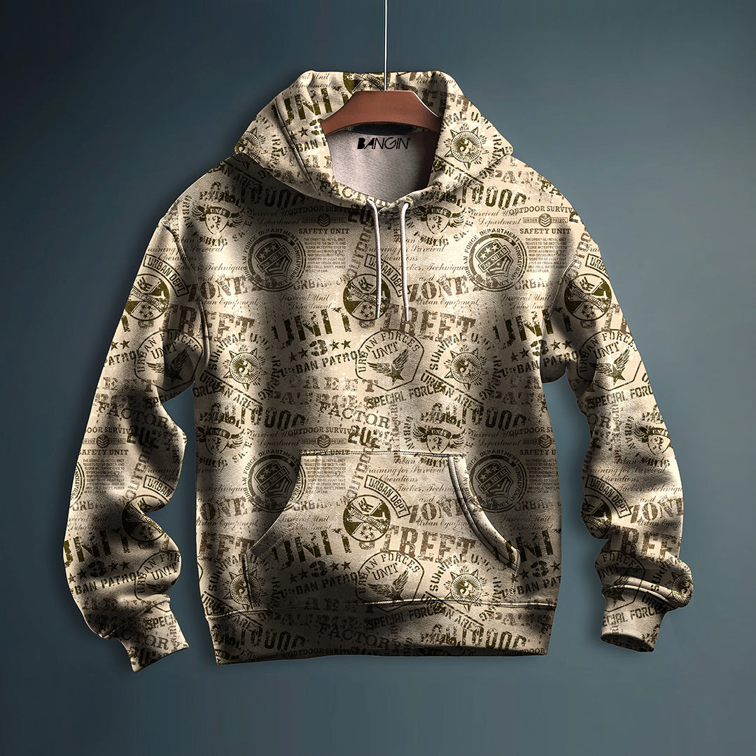 Printed Hoodie #185